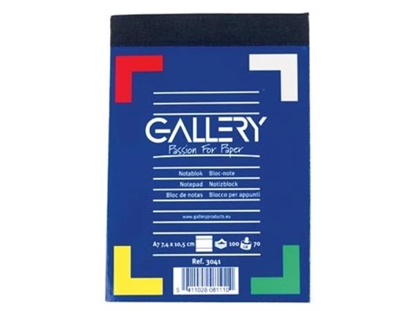Galerie-Notizblock, ft A7, liniert (100 Blatt)