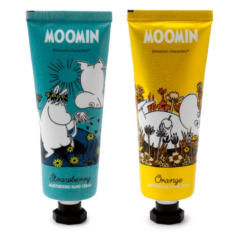 Feuchtigkeitscreme mit Moomin -Feuchtigkeit 75 ml - Erdbeere und Orange