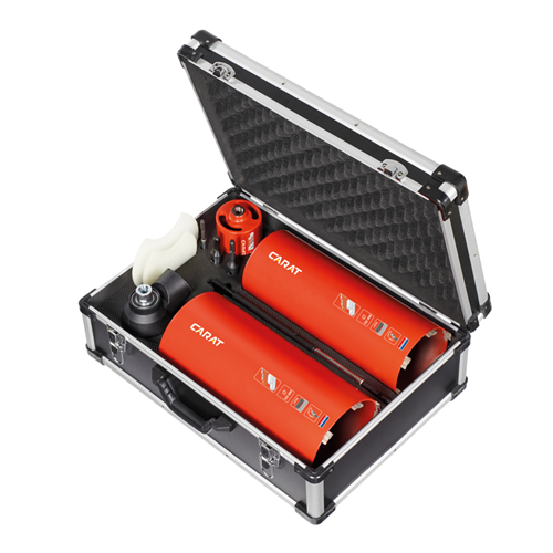Carat Dustec Diamantbohrer-Set 82 132 162 Zentrierstift Staubhalterkoffer