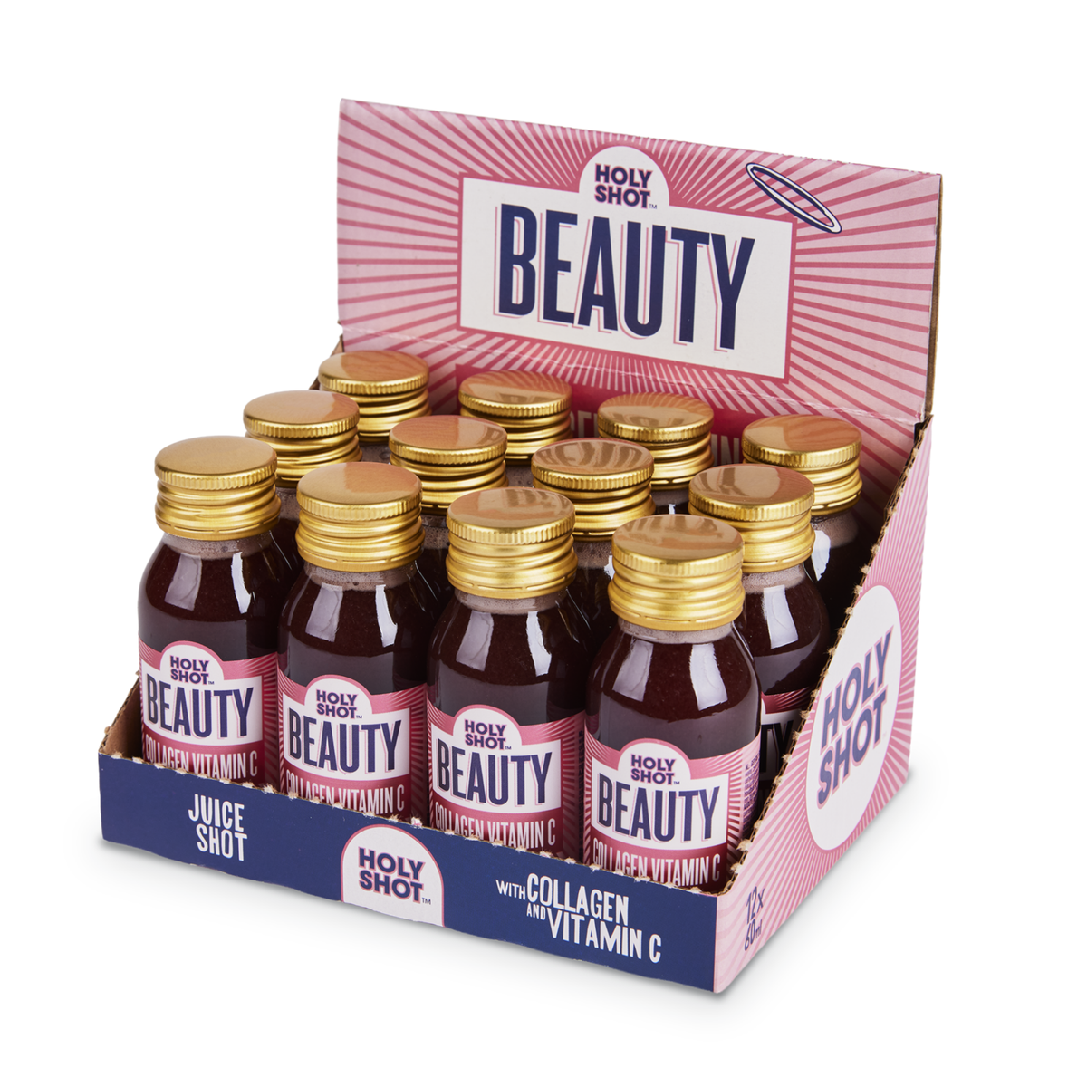 Holyshot Beauty Kollagen Vitamin C (12 x 60 ml)