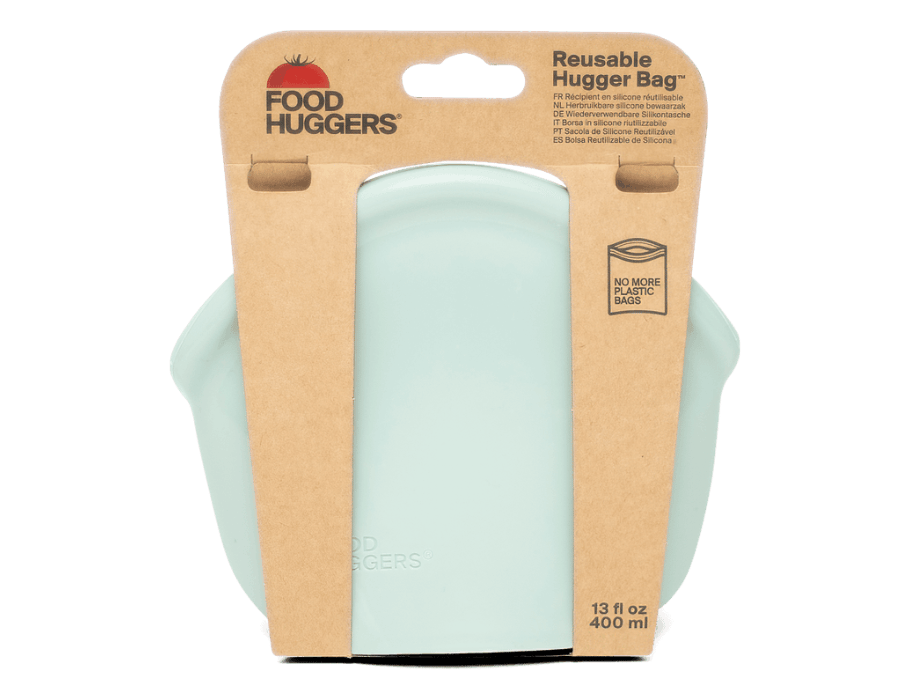 Lebensmittel Hugger wiederverwendbare Aufbewahrungstasche 400ml Jade fest