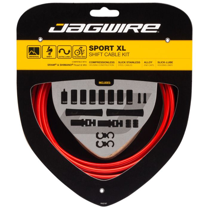 Jagwire Sport Shift XL Kit – rot