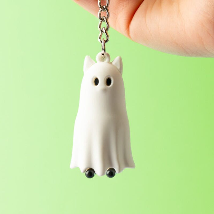 Spooky Cat 3D PVC -Schlüsselring