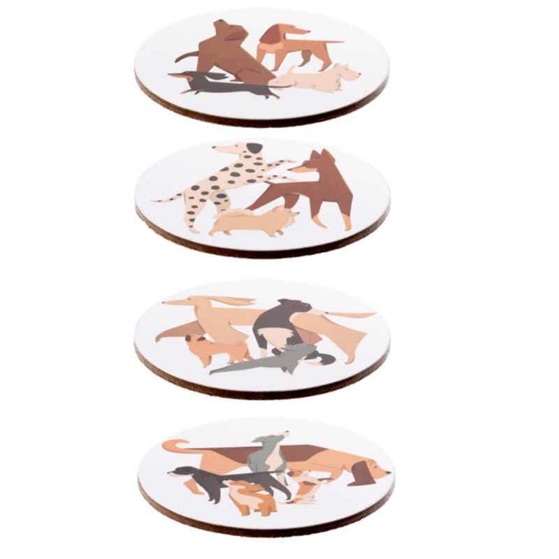 Bellt Hunde -Set 4 Mitzählern