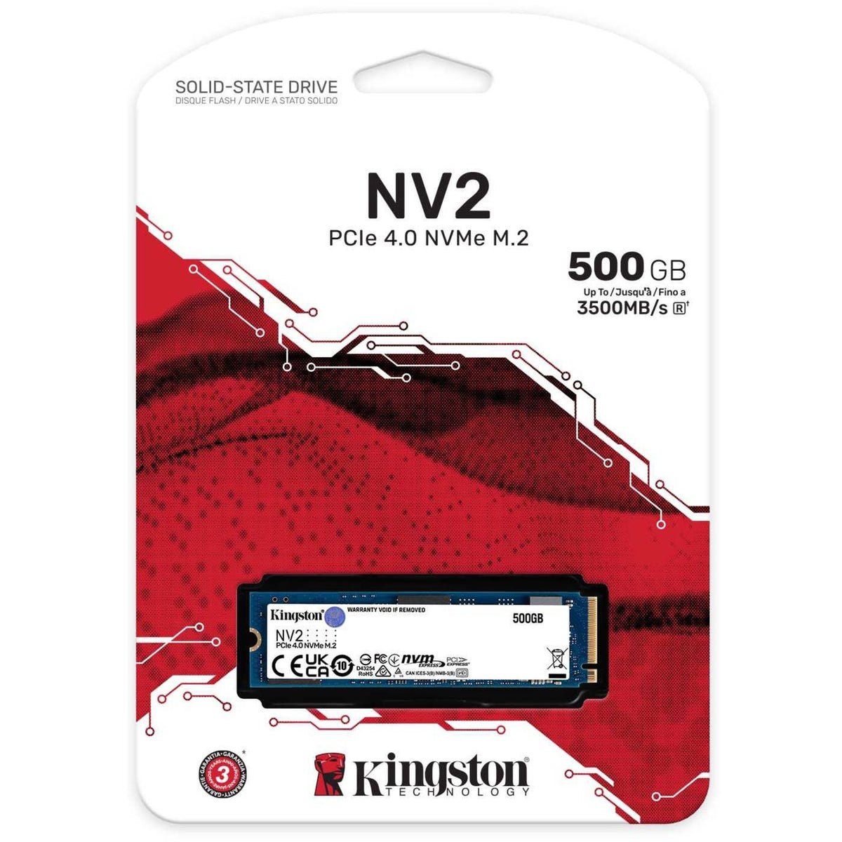 Kingston Nv2 Nvme PCIe 4.0, 500 GB