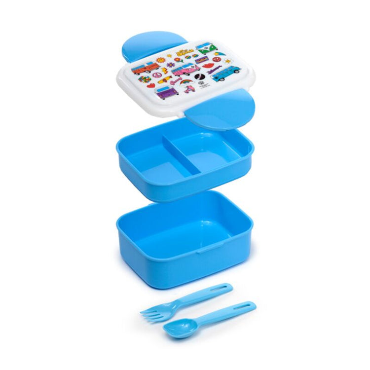 Volkswagen Van VW T1 Retro Clip Bento Box mit Besteck