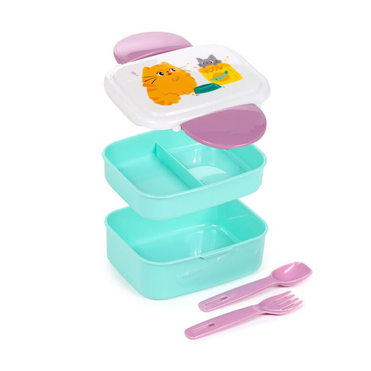 Beans Co Cats Clip Bento Box Lunchbox Besteck Besteck