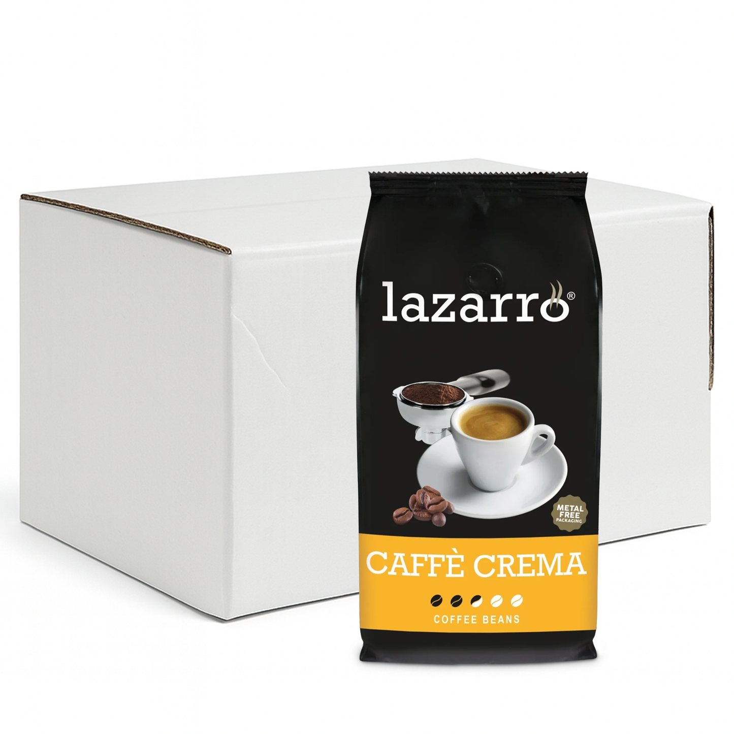 Lazarro Caffe Crema Bohnen (8x 1kg)