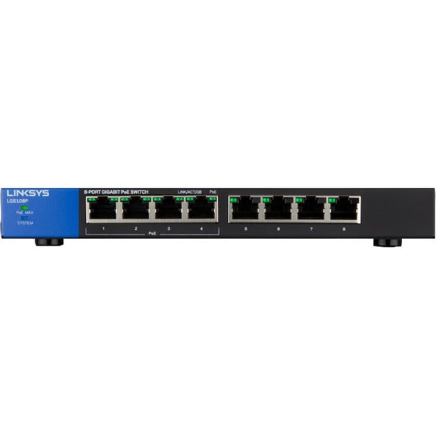 Linksys LGS108P Unmperaged Switch Poe+