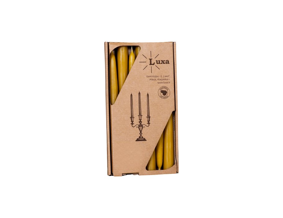 Luxa Kerzen Beeswachs 24 cm 7 Stücke