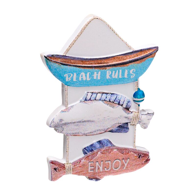 Fischplatte 3D Sea Beach Souvenir Magnet