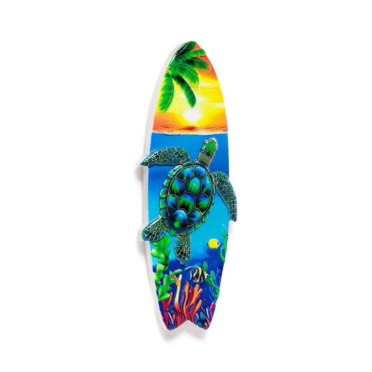 Sea Strang Souvenir 3D Magnet Surfboard Tropical Zeelven