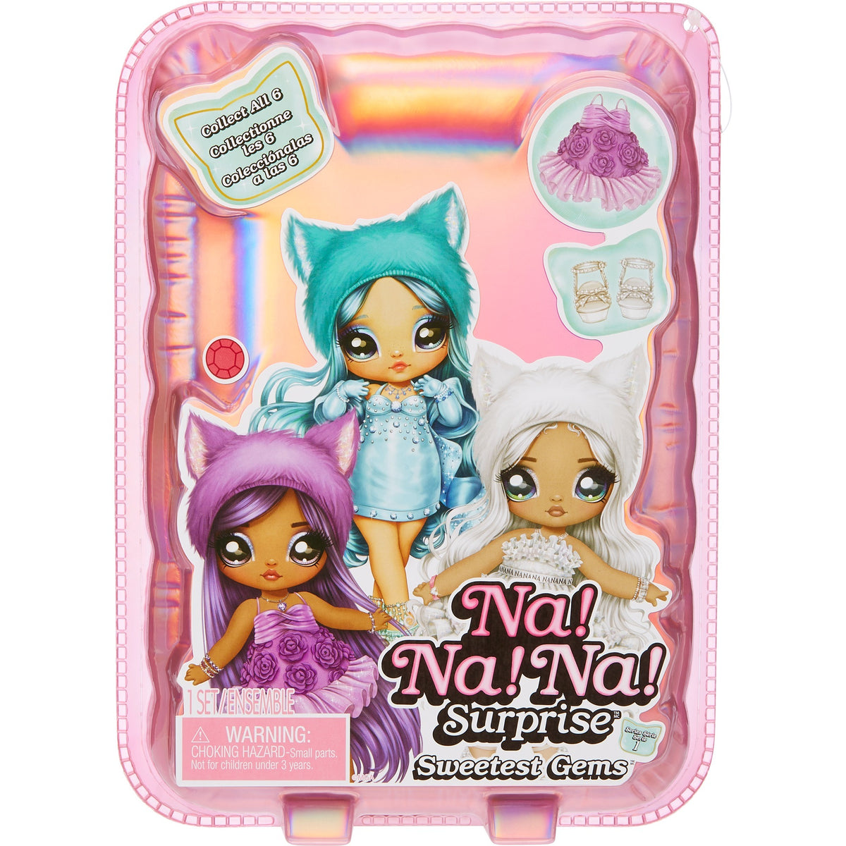 MGA -Unterhaltung danach! Nach! Nach! Überraschung süßeste Edelstein-Dolls Rubin