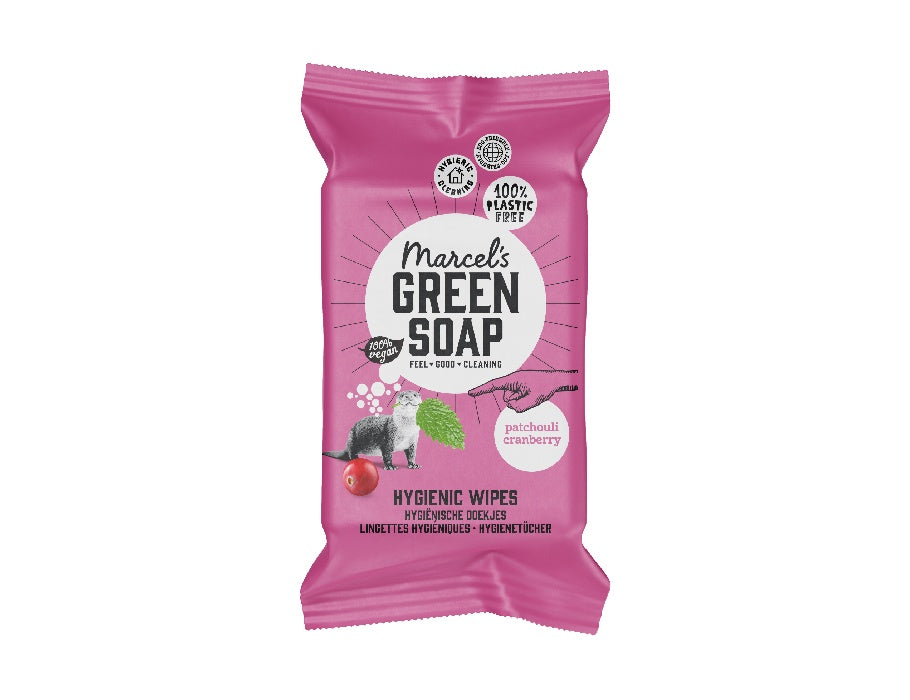 Marcels Green Soap Cleaning Cloths Patchouli Cranberry