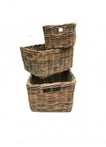Wicker V-Carrier-Korb 40x30x20 Grube Brown