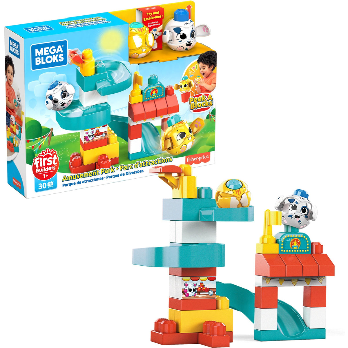 Mattel Peek A Blocks Vergnügungspark