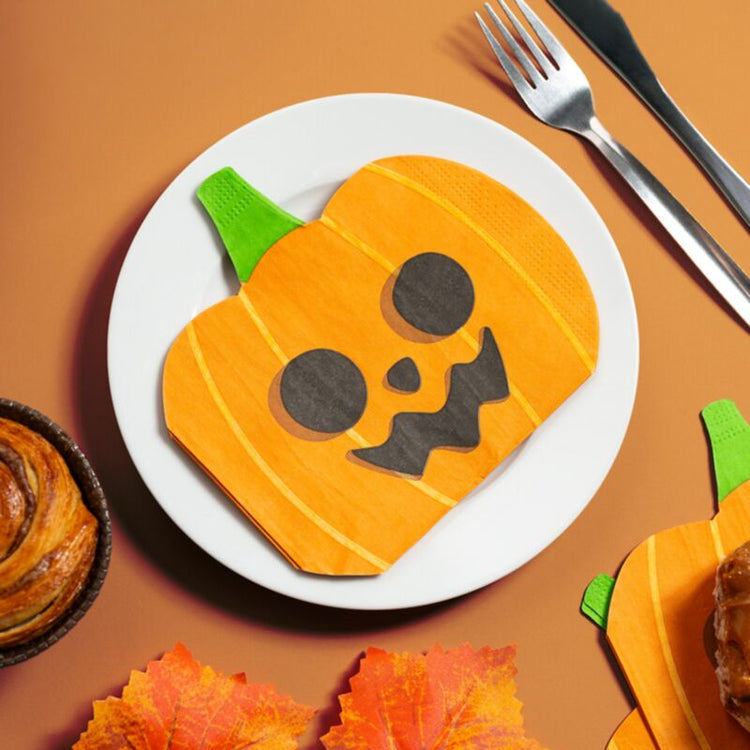 Halloween-Kürbisanzug von 12 3-layer Papier Feestervetten