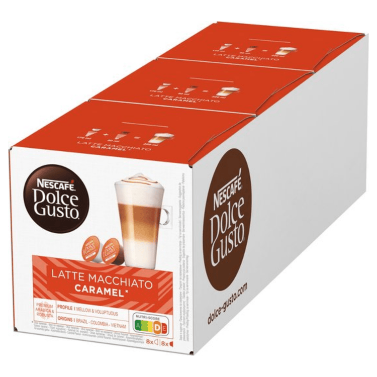 Nescafe Dolce Gusto Latte Macchiato Karamell (3x 16 Tassen)