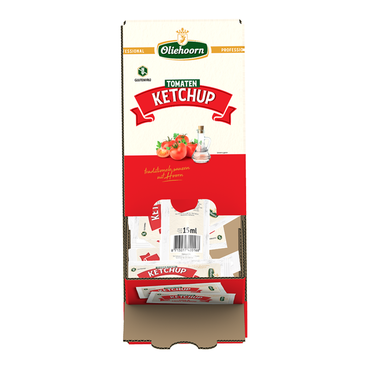 Oliehoorn Tomatenketchup-Beutel (150x 15ml)