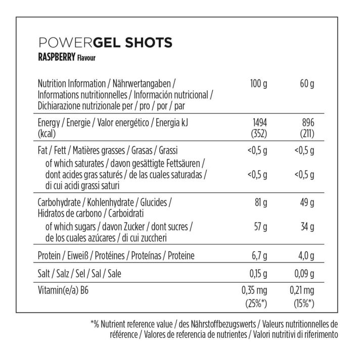 Powerbar Powergel-Shots (24 x 60 g) – Himbeere