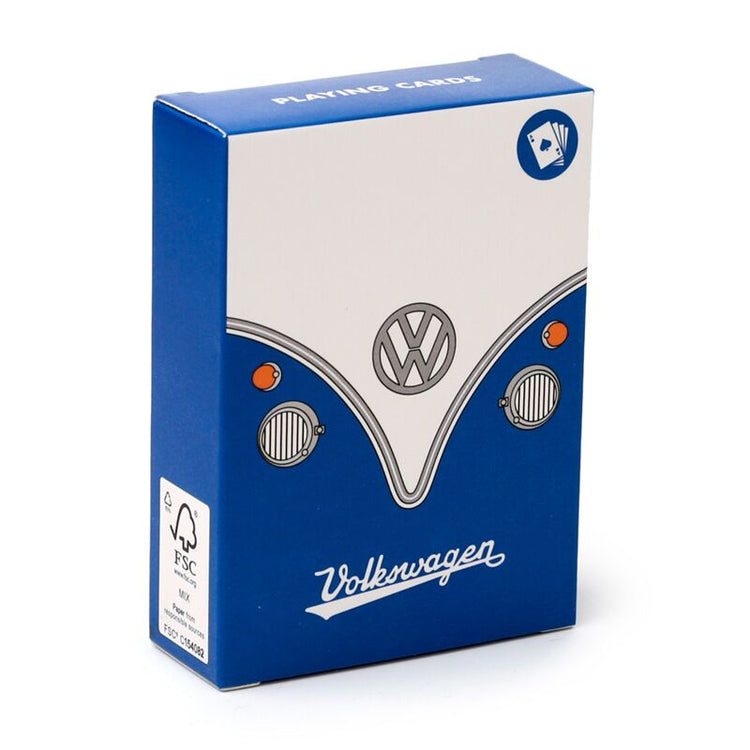 Blue Volkswagen Van VW T1 Spielkarten spielen