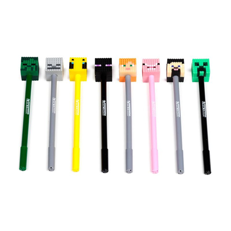 8-teiliger Minecraft Fine Writer Pen Silicon Top