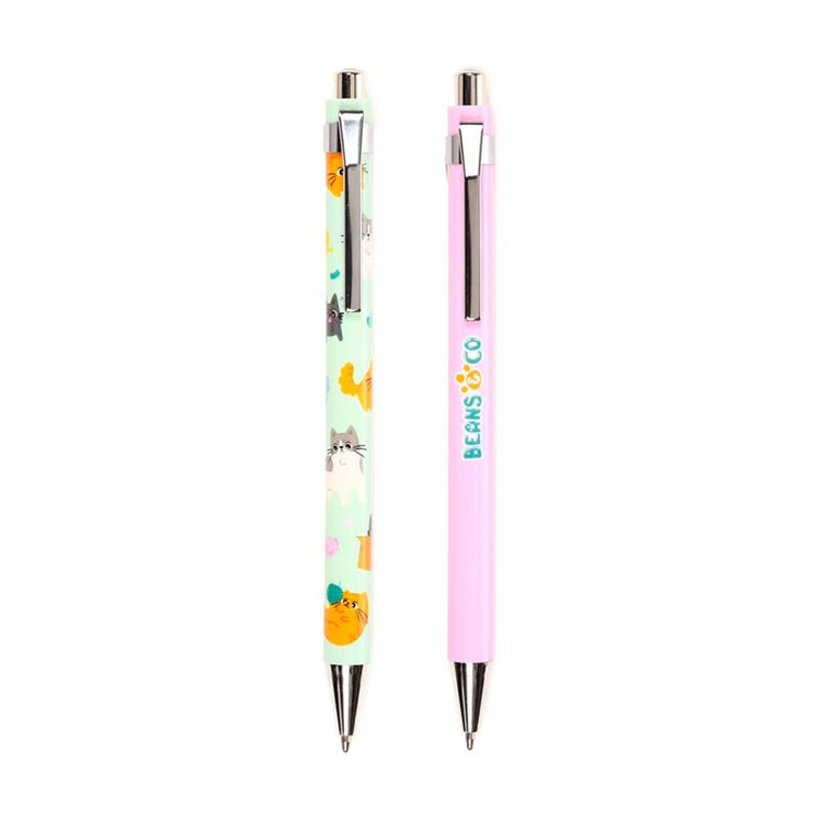 Beans Co Cat Duo Pen Set Schwarz
