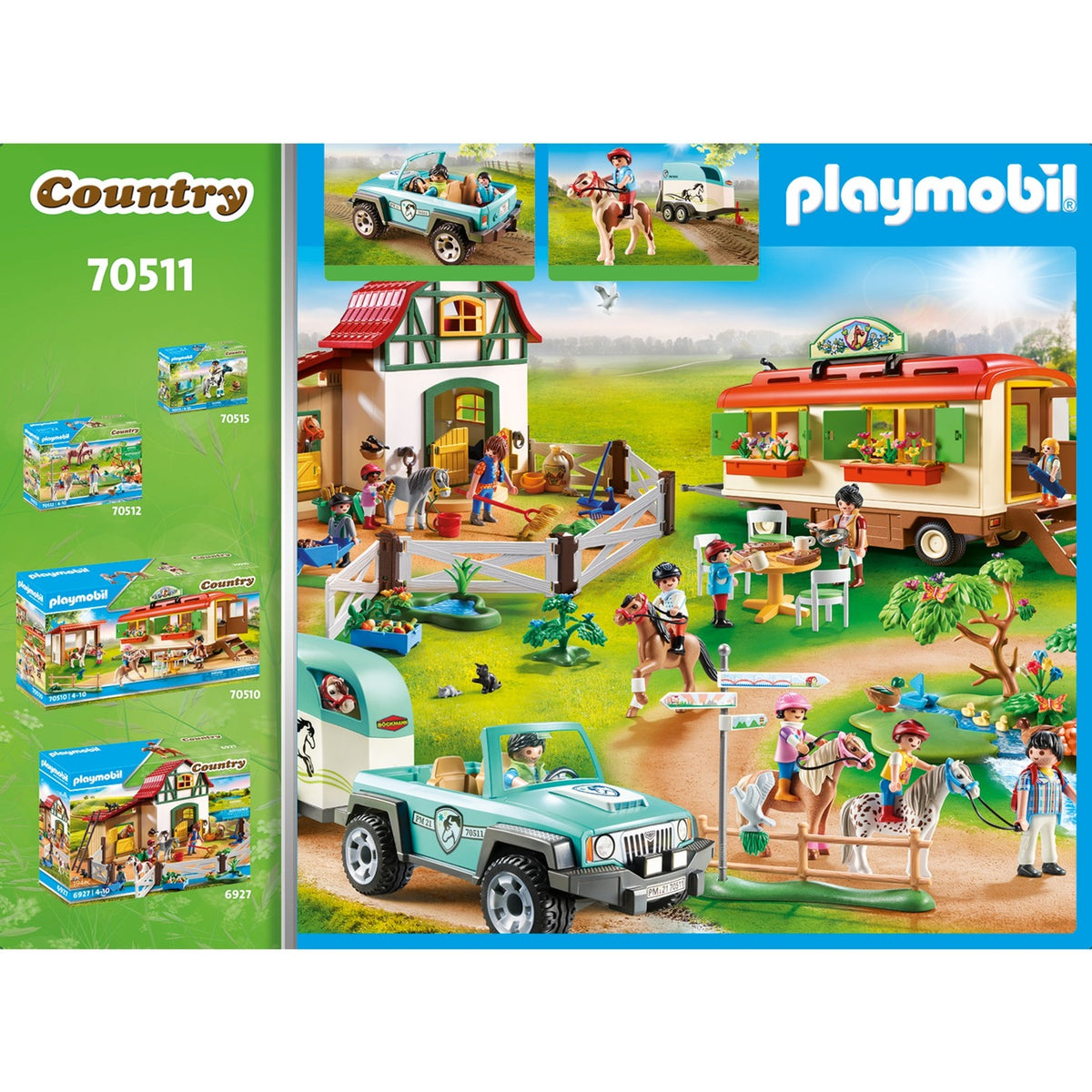 Playmobil Country Auto Auto mit Trailer 70511