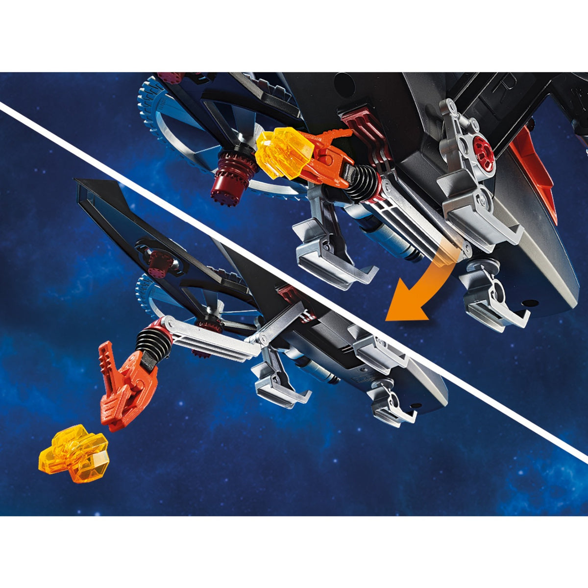 Playmobil Galaxy Police Galaxy Pirate Hubschrauber