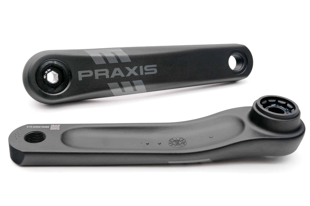 Praxis Kurbelgarnitur E-Bike Typ 1 Aluminium ISIS 160 mm