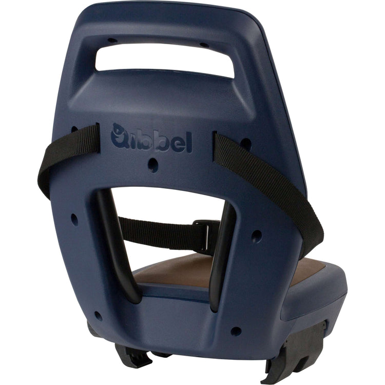 Qibbel Q342 Rücksitz 6+ Junior mit Fußstützen und Schutzplatten Marineblau