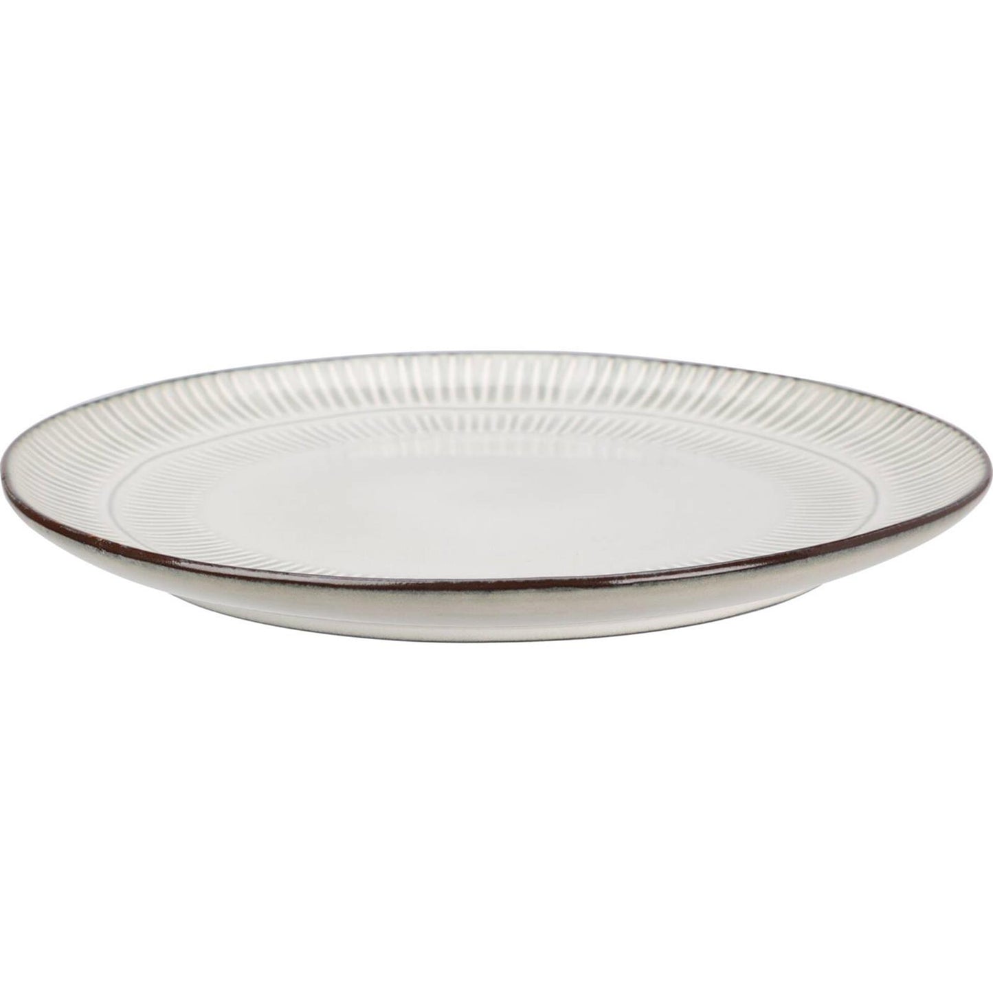 Excellent Houseware Teller Steingut Gres ø27cm Box mit 6 Stück
