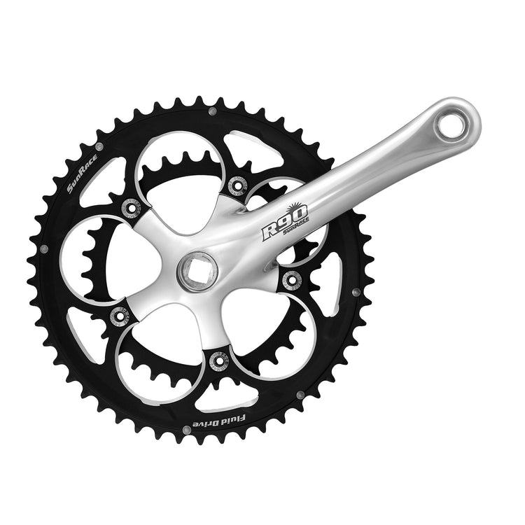 Kurbel Set FCR9F 9-Gang 50 34t. 170 mm schwarzes Aluminium