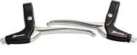 Bremsgriff-Set Rollerbrake 4-Finger schwarz silber 2-teilig