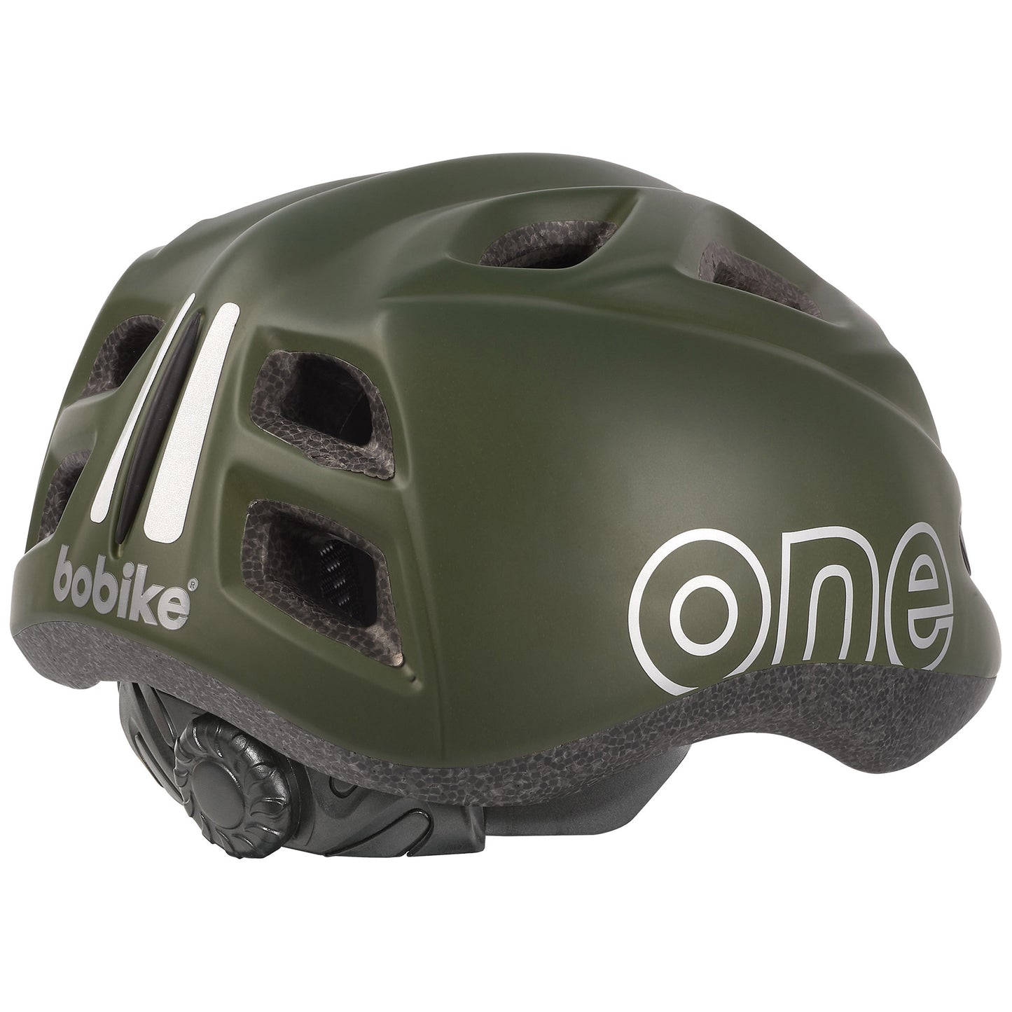 Kinderhelm S 52-56cm Bobike One Plus Olivgrün matt