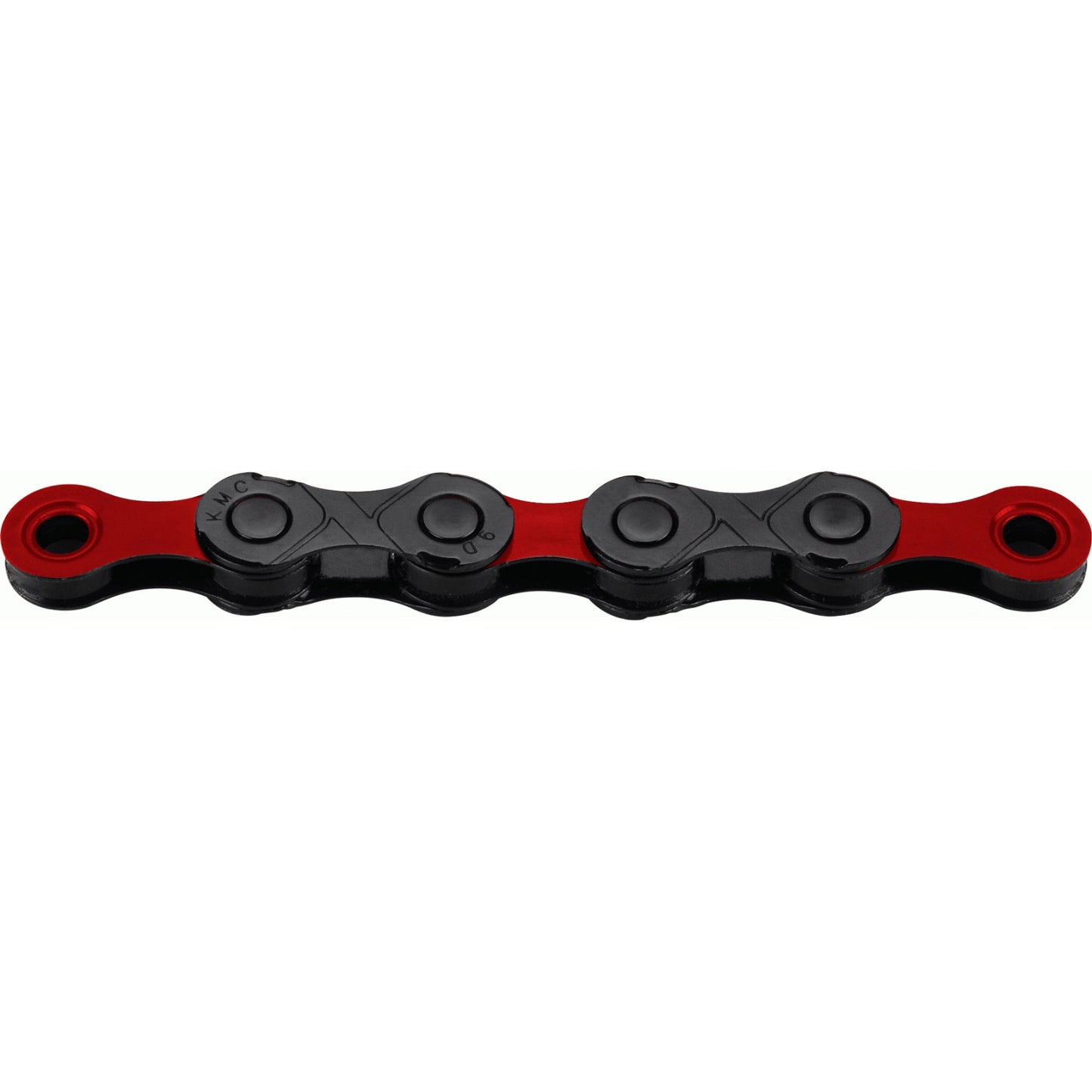 KMC Fahrradkette DLC 12 126 Glieder - Rot Schwarz - 272g