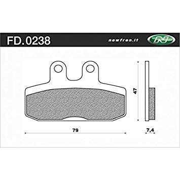 NEWFRen Disc Bremsblock Neufrene FD0238