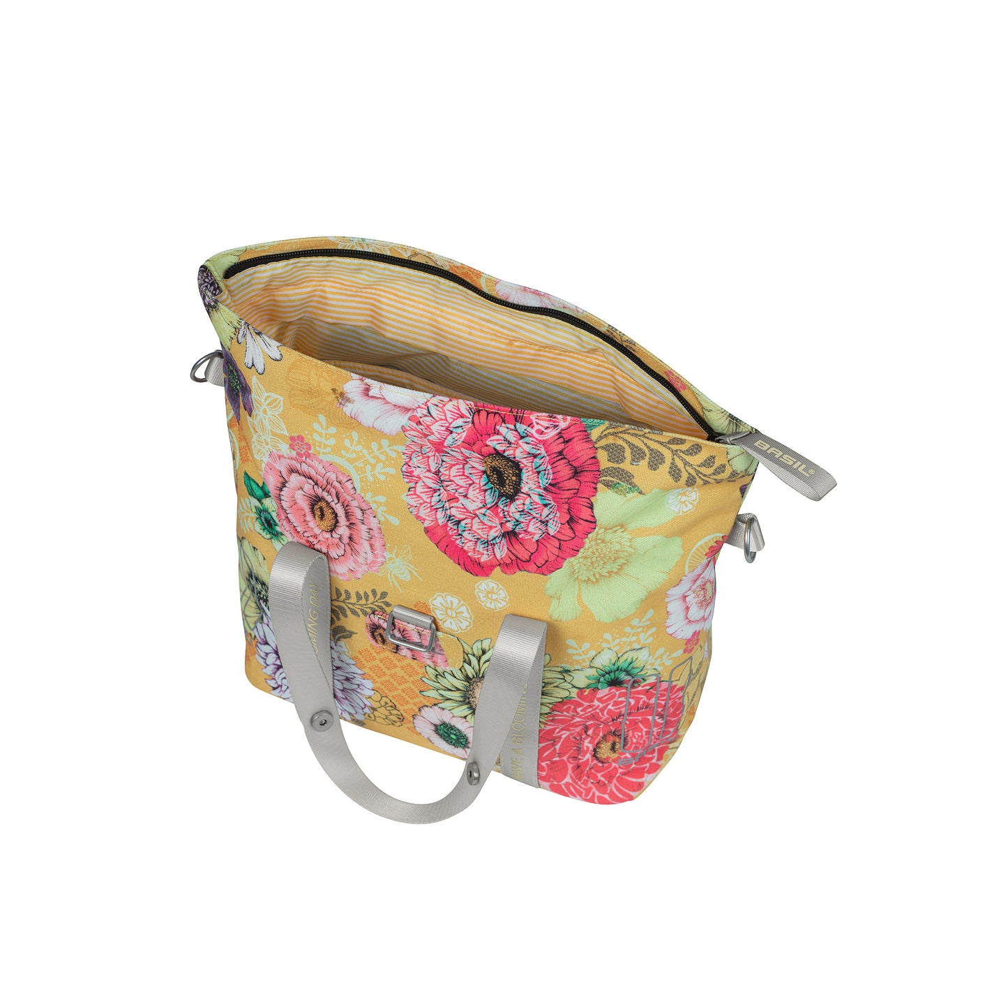 Basilikum Bloom Field Mik Fietshandbag - Geel, kompakt und langlebig - 8-11l