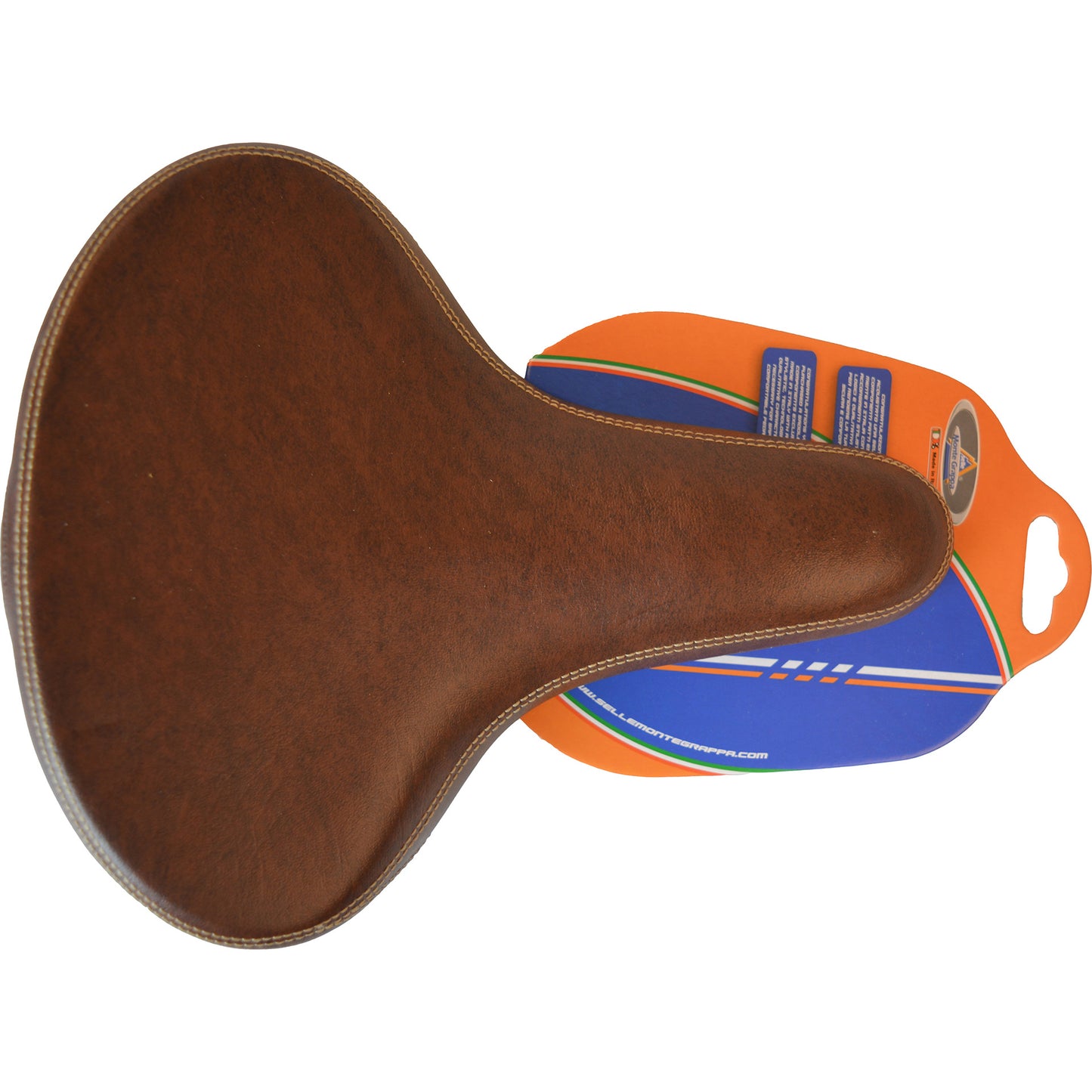 Selle Monte Grappa Sattel Selva Mann Brown mit Elastomer
