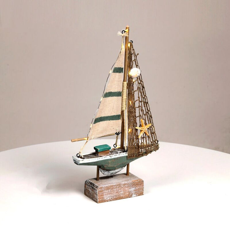 Strandouvenir - Segelbootschalen -LED -Licht