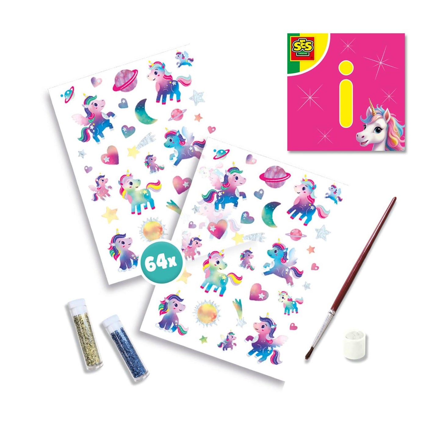 SES -Tattoos und Glitzer - Einhorn