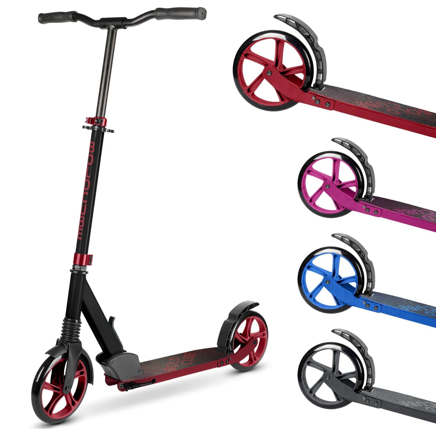 Boldcube großer 2-Rad-Roller – Bordeaux