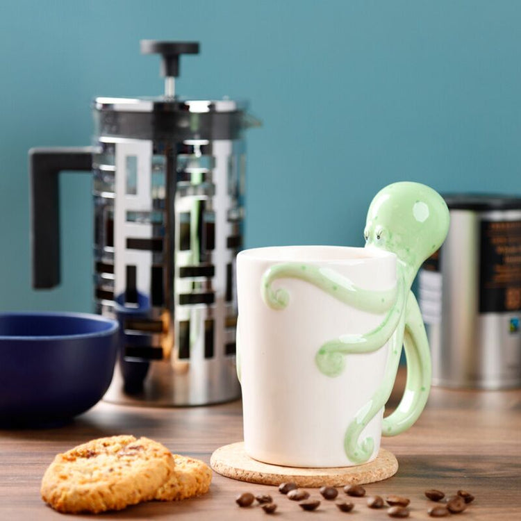 Lisa Parker Octopus geformte Griff Keramikbecher