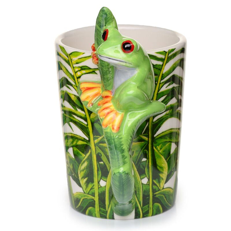Baumfrosch - geformter Griff Keramikbecher