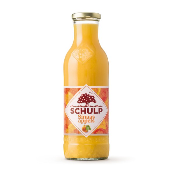 Handgefertigte Orangensaftflasche von Schulp (6x 0,75 Liter)