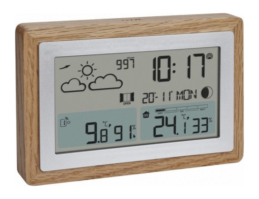 Tfa weerstation - Wireless - Eichenrahmen