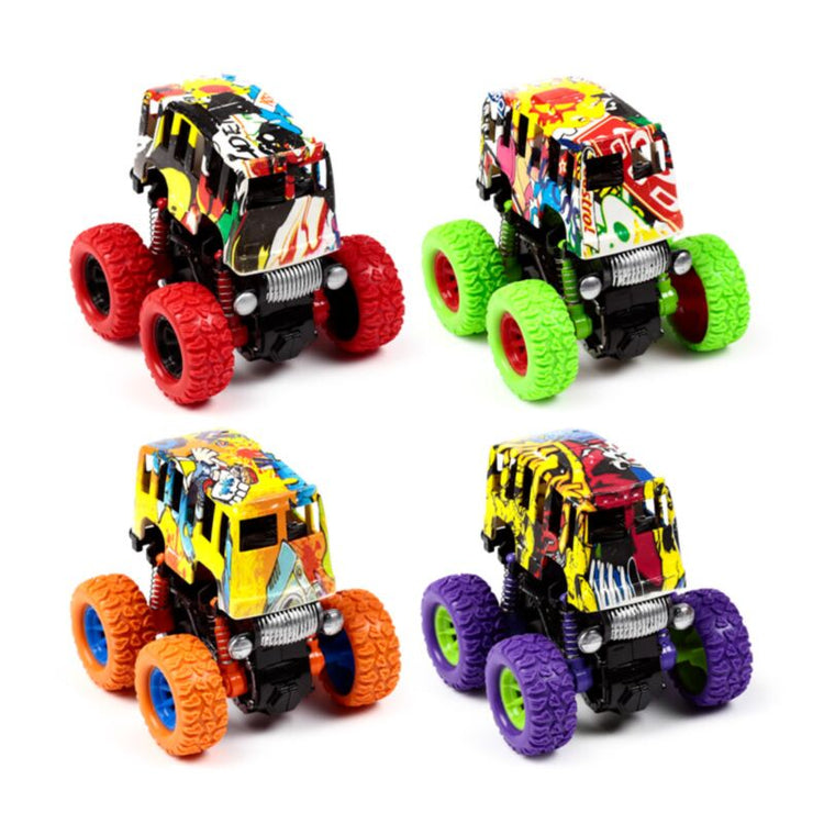 Stunt -Graffiti -Bus -Reibung Push Trek Action Toys