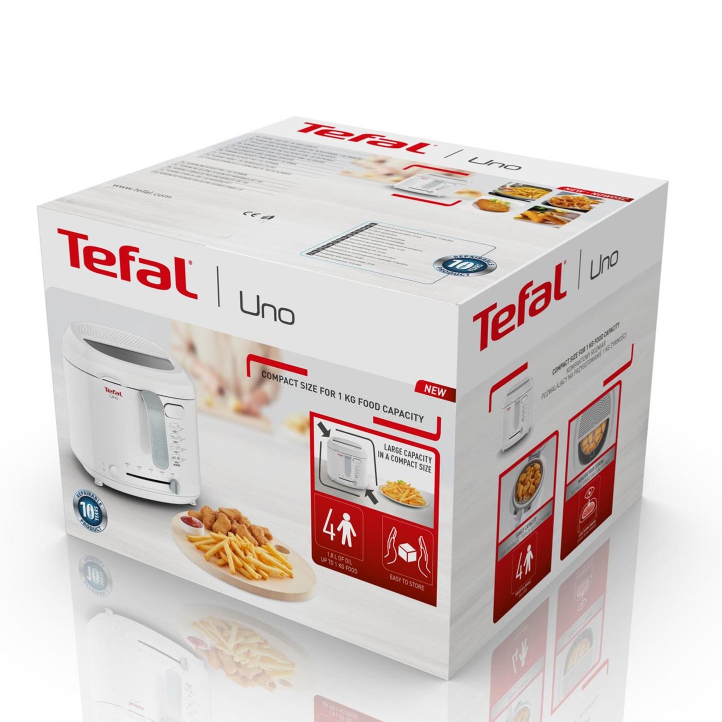 Tefal Uno Fritteuse weiß 1,8l 1600w