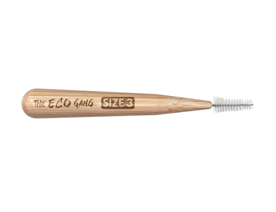 Die Eco -Gang Interdentale Pinsel Bambusgröße 3 0,5 mm