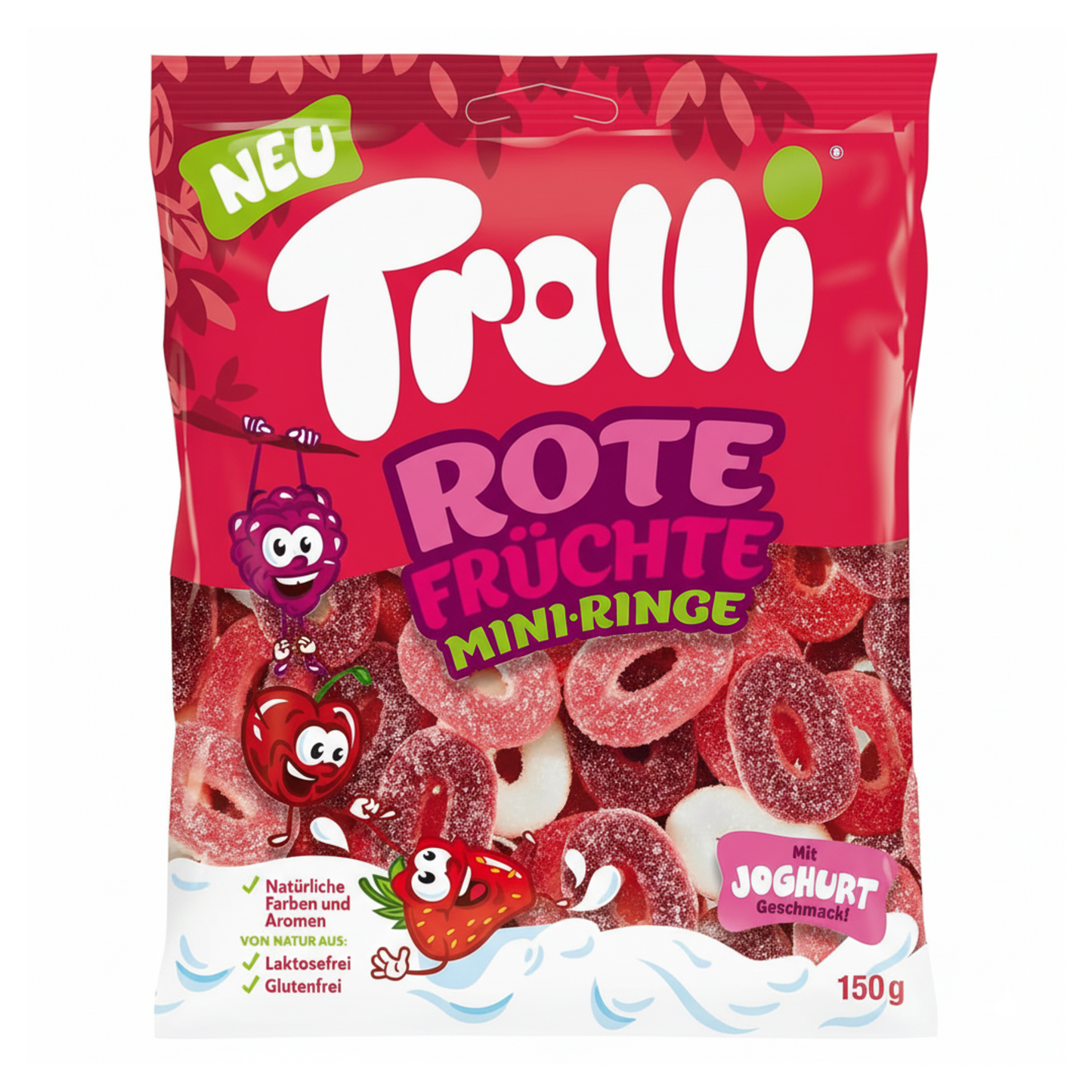 Trolli Rote Früchte Miniringe Beutel (15x 200g)